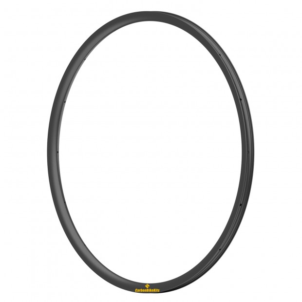 250g ultraleggero 27.5er / 29er in carbonio 27x23mm larghezza interna 22mm Tubeless Hookless Asimmetrico MTB Cerchio